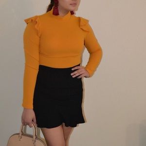 Mustard color bodysuit